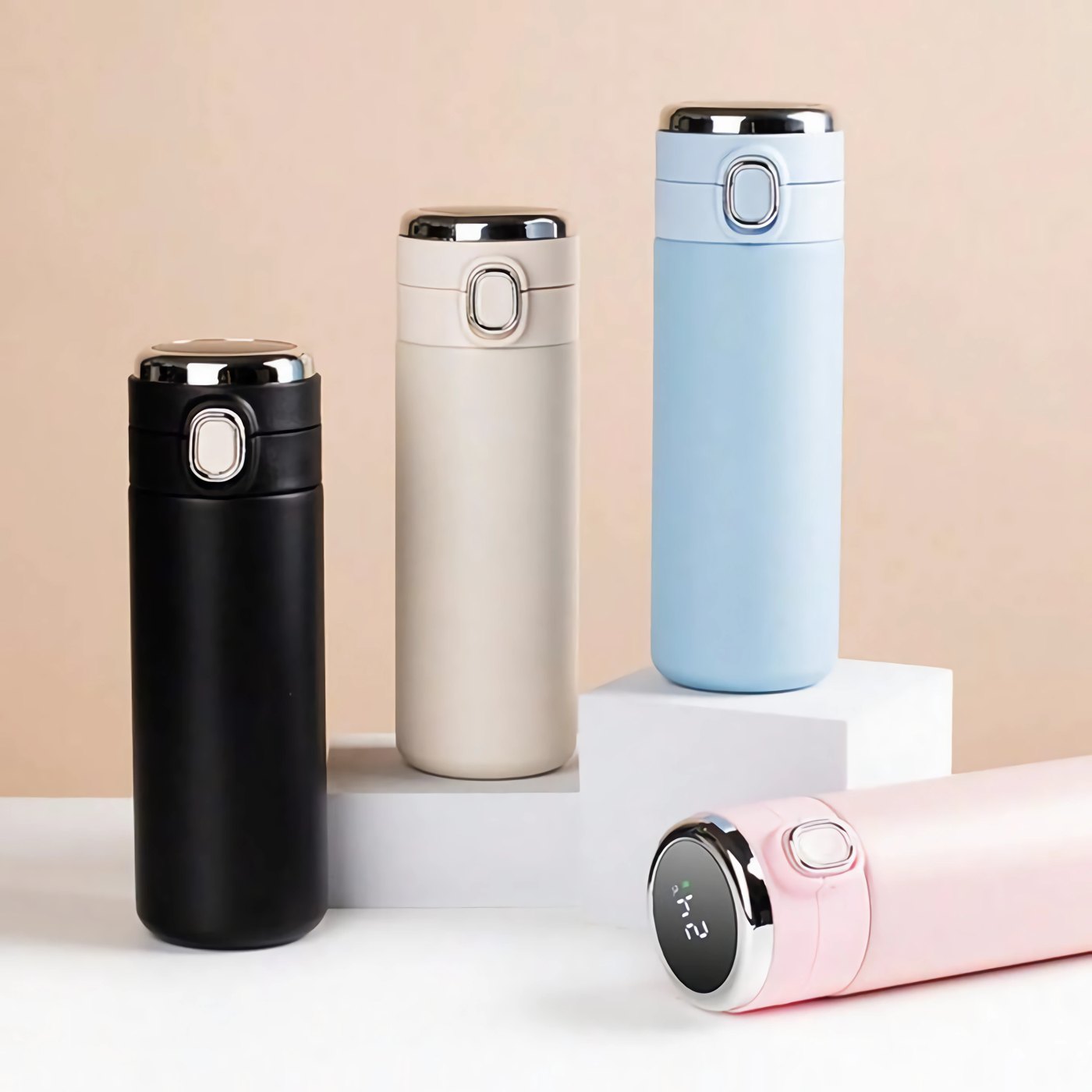 TempFlask bottles in four colors